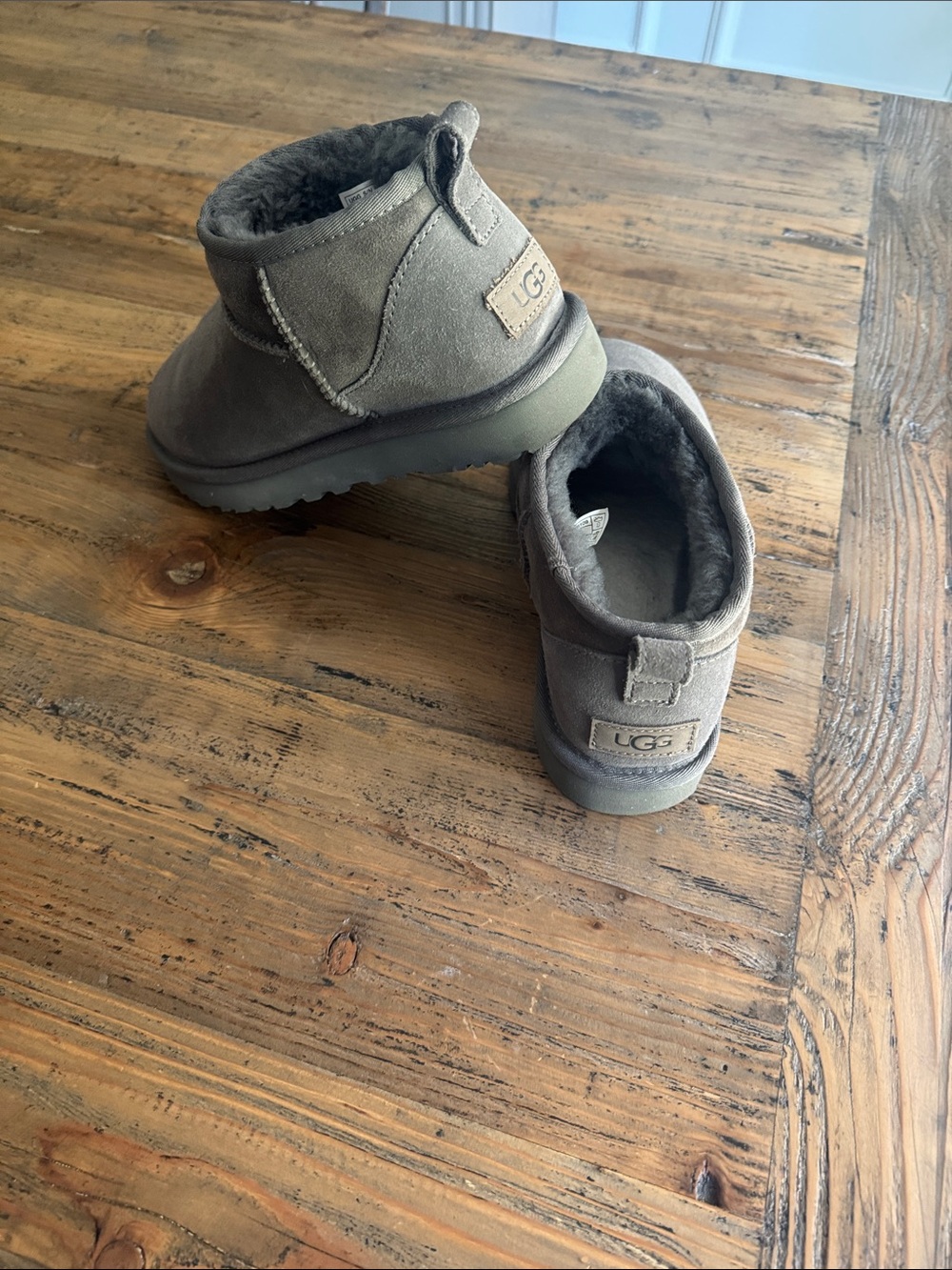 UGG Women’s ultra Mini Booties in Gray